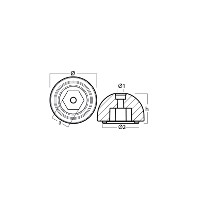 Quick propeller nut FOR BTQ185