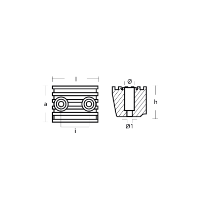 MG Volvo Penta Block for DPX outdrive