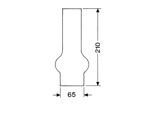 LANTAARNGLAS 20 LIGNE 21 CM