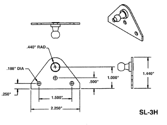 VLAKKE STEUN SL-3H