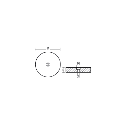 Zinc H+B Technics  anode for platform tender lift