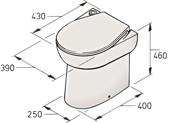 Toilet type WCS 220V/230V