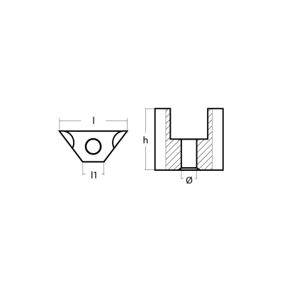 Zinc Parsun engine anode