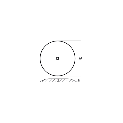 misc Ground plate diam.128mm h13