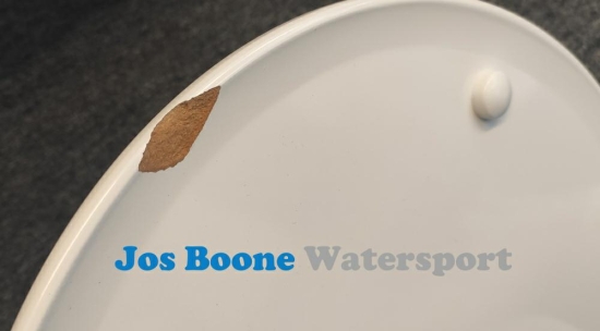 Jabsco houten toiletbril (met beschadiging)