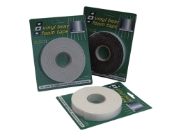 VINYL FOAM TAPE BLACK 25X6MMX3M