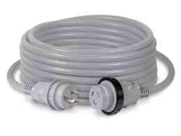 50A 125V Cordset 50' Molded White