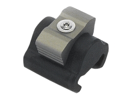 STOPPER VERSTELBAAR 19MM ZWART