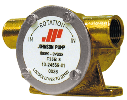 Johnson Pump zelfaanzuigende Bronzen Impellerpomp F35B-8  20 5l/min  binnendraad 3/8  109x80x30mm (