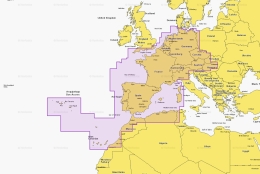 Kaart Large Platinum+ Europe, Central & West - 010-C1354-40