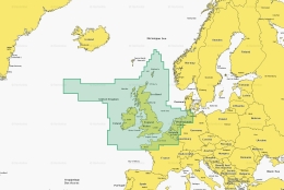 Kaart Large Platinum+ U.K., Ireland & Holland - 010-C1350-40