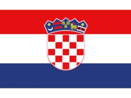 KROATISCHE VLAG 20X30