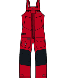 N.L.A. HPX GTX OCEAN TROUSER 169 TRUE RED/BLA