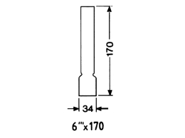 LAMPEGLAS 6 LIGNE X 170 MM