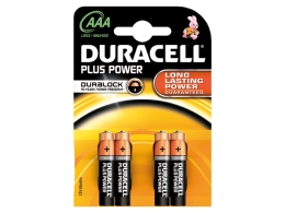 DURACELL PLUS MN2400, AAA, 4-PACK